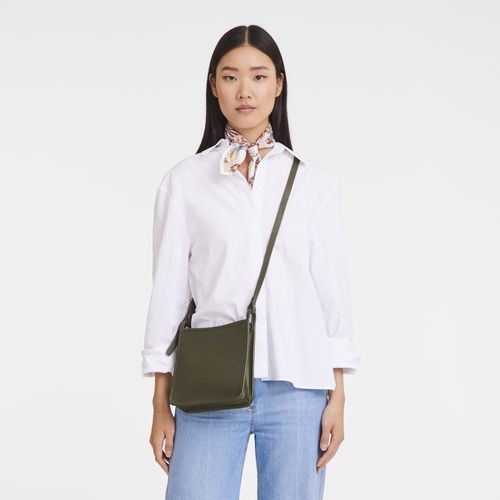 Torba Crossbody Damskie Longchamp Le FoulonnÉ S Leather Khaki | PL8927KO