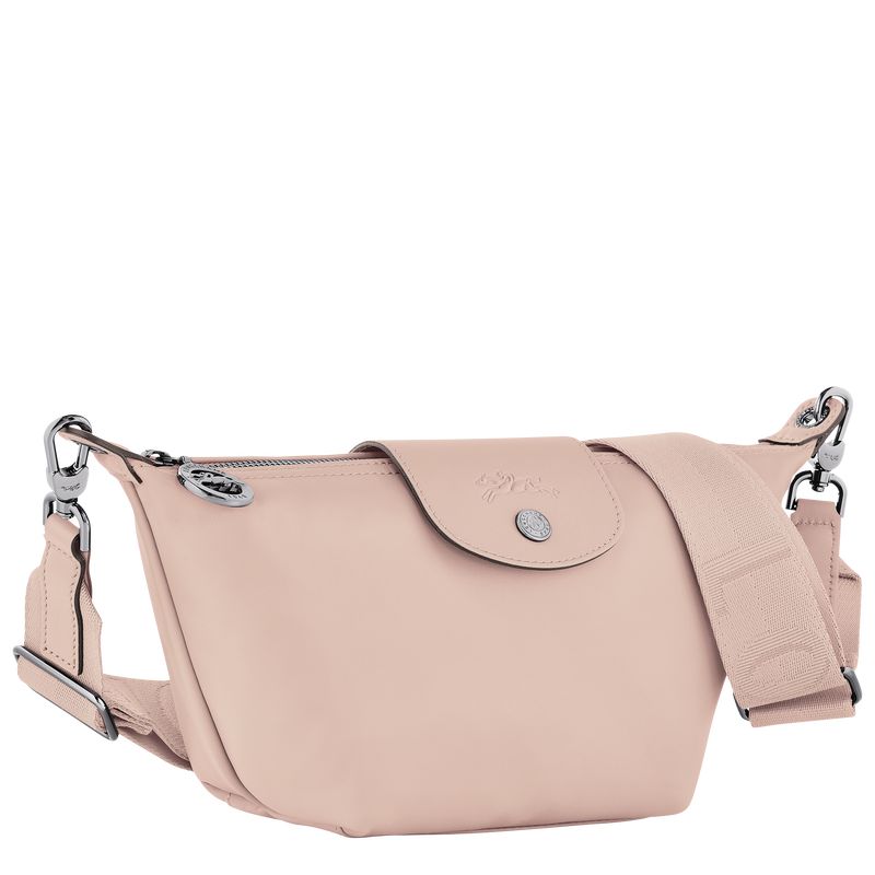 Torba Crossbody Damskie Longchamp Le Pliage Xtra XS Leather Nude | PL8989IL