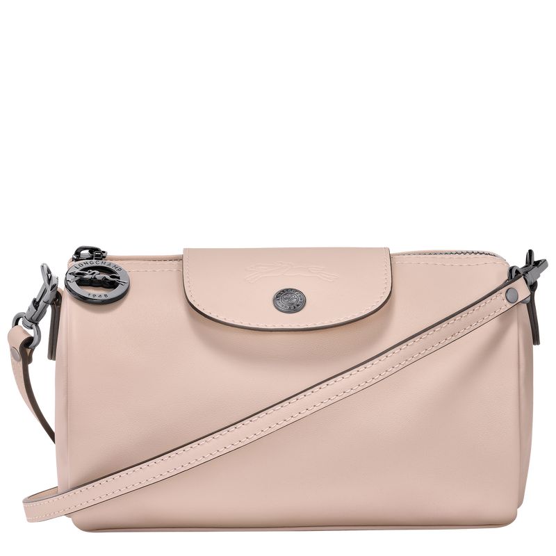 Torba Crossbody Damskie Longchamp Le Pliage Xtra XS Leather Nude | PL8956SG