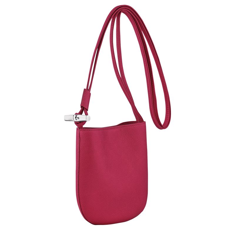 Torba Crossbody Damskie Longchamp Le Roseau S Leather Beetroot | PL8967VR