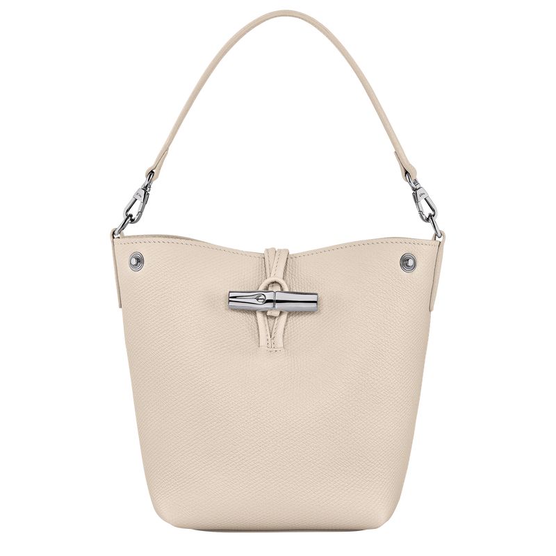 Torba Crossbody Damskie Longchamp Le Roseau XS Bucket Leather Paper | PL8962KO