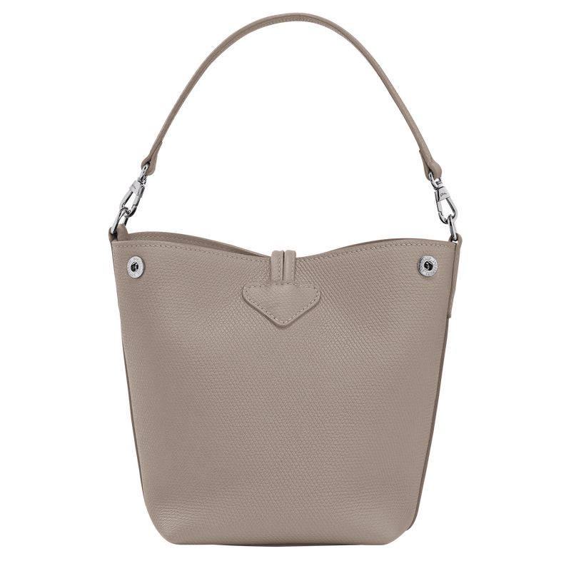 Torba Crossbody Damskie Longchamp Le Roseau XS Bucket Leather Clay | PL8959GS