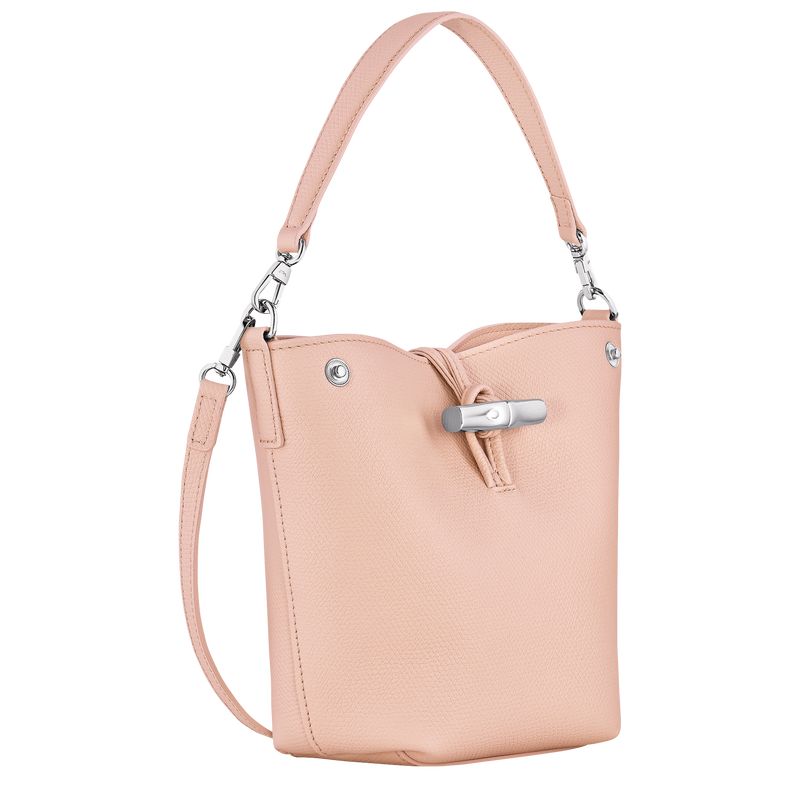 Torba Crossbody Damskie Longchamp Le Roseau XS Bucket Leather Ballerina | PL8947EB