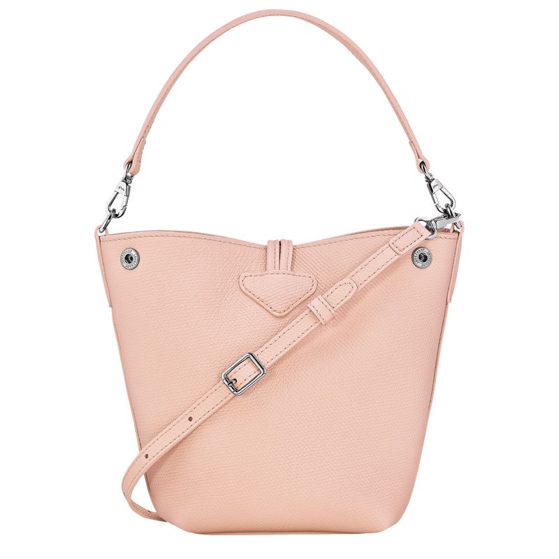 Torba Crossbody Damskie Longchamp Le Roseau XS Bucket Leather Ballerina | PL8947EB