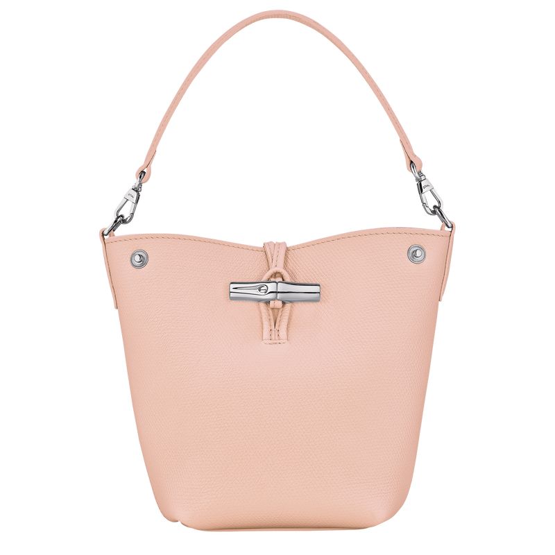 Torba Crossbody Damskie Longchamp Le Roseau XS Bucket Leather Ballerina | PL8947EB