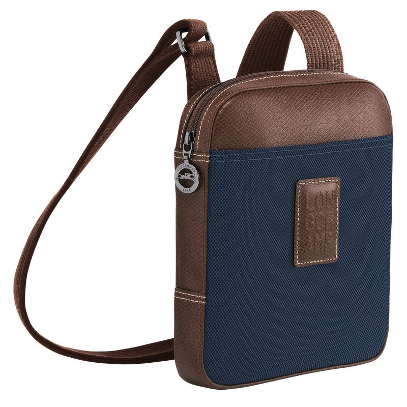 Torba Crossbody Męskie Longchamp Boxford XS Recycled canvas Niebieskie | PL7599UZ