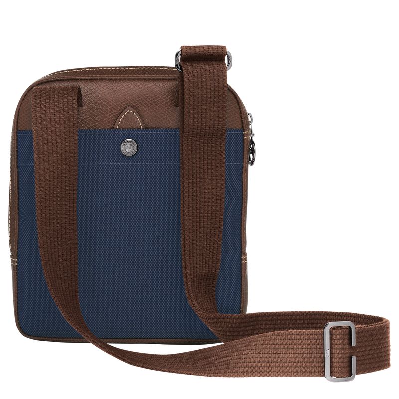 Torba Crossbody Męskie Longchamp Boxford XS Recycled canvas Niebieskie | PL7599UZ