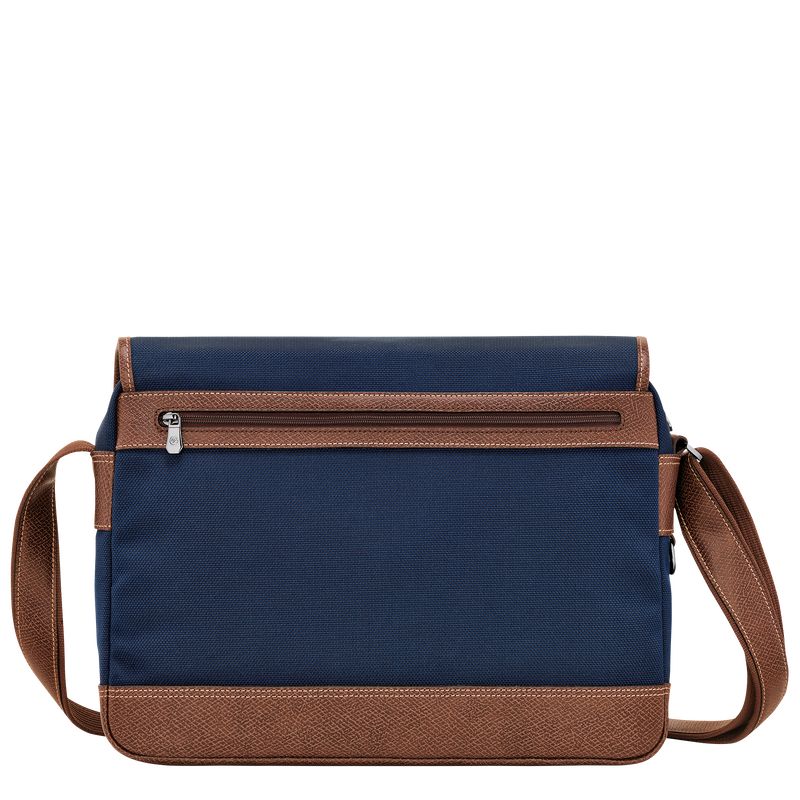 Torba Crossbody Męskie Longchamp Boxford L Recycled canvas Niebieskie | PL7597TC