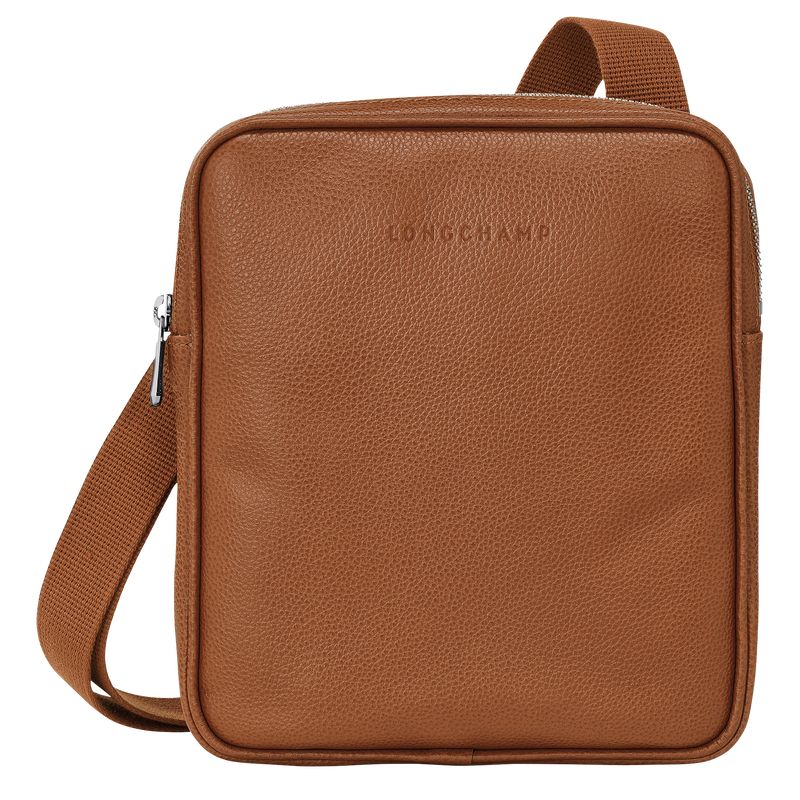 Torba Crossbody Męskie Longchamp Le FoulonnÉ XS Leather Caramel | PL7593QM