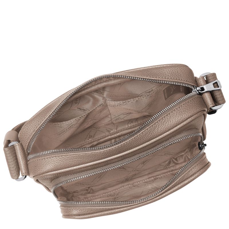 Torba Crossbody Męskie Longchamp Le FoulonnÉ S Camera Leather Turtledove | PL7588TC