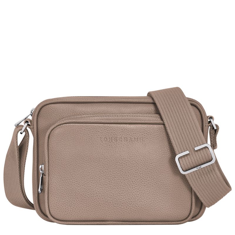 Torba Crossbody Męskie Longchamp Le FoulonnÉ S Camera Leather Turtledove | PL7588TC