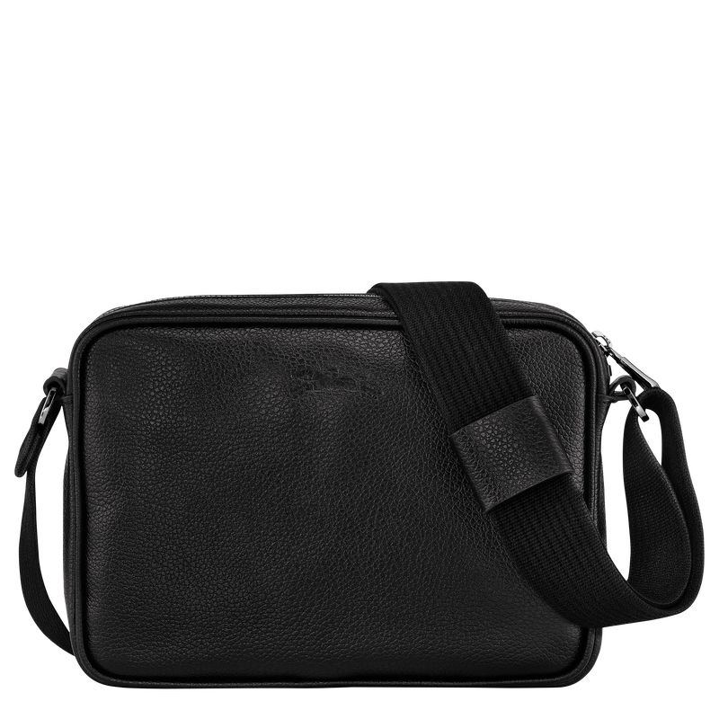 Torba Crossbody Męskie Longchamp Le FoulonnÉ S Camera Leather Czarne | PL7582AH