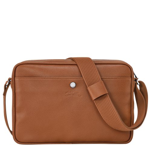 Torba Crossbody Męskie Longchamp Le FoulonnÉ M Camera Leather Caramel | PL7580DF