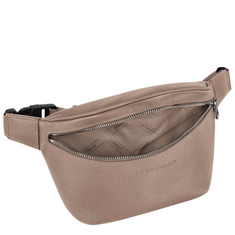 Torba Na Talię Damskie Longchamp Le FoulonnÉ M Leather Turtledove | PL8772JP