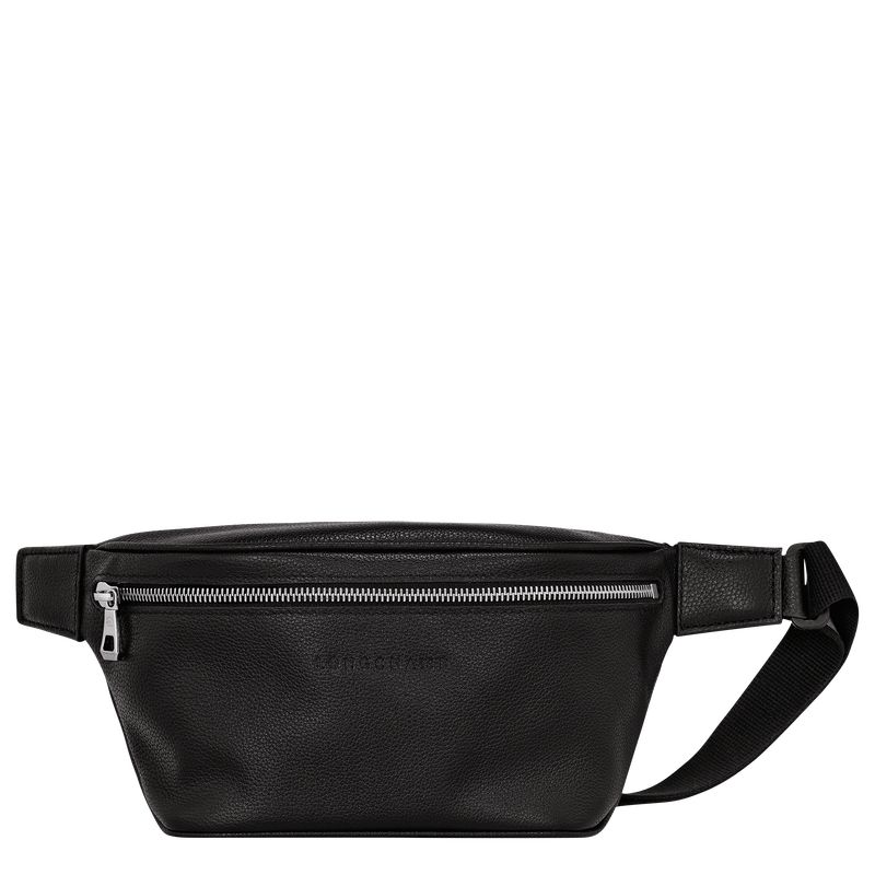 Torba Na Talię Damskie Longchamp Le FoulonnÉ M Leather Czarne | PL8770LI