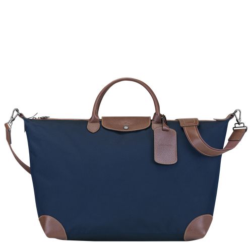 Torby Podróżne Męskie Longchamp Boxford S Recycled canvas Niebieskie | PL7177QM