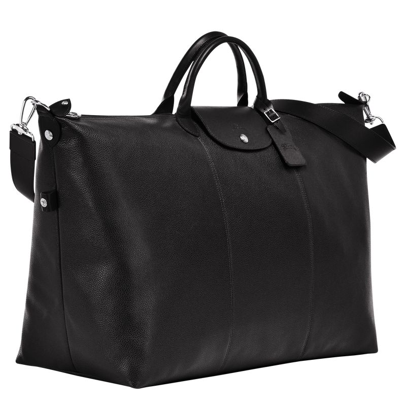 Torby Podróżne Męskie Longchamp Le FoulonnÉ S Leather Czarne | PL7230WN