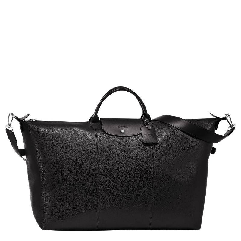 Torby Podróżne Męskie Longchamp Le FoulonnÉ S Leather Czarne | PL7230WN