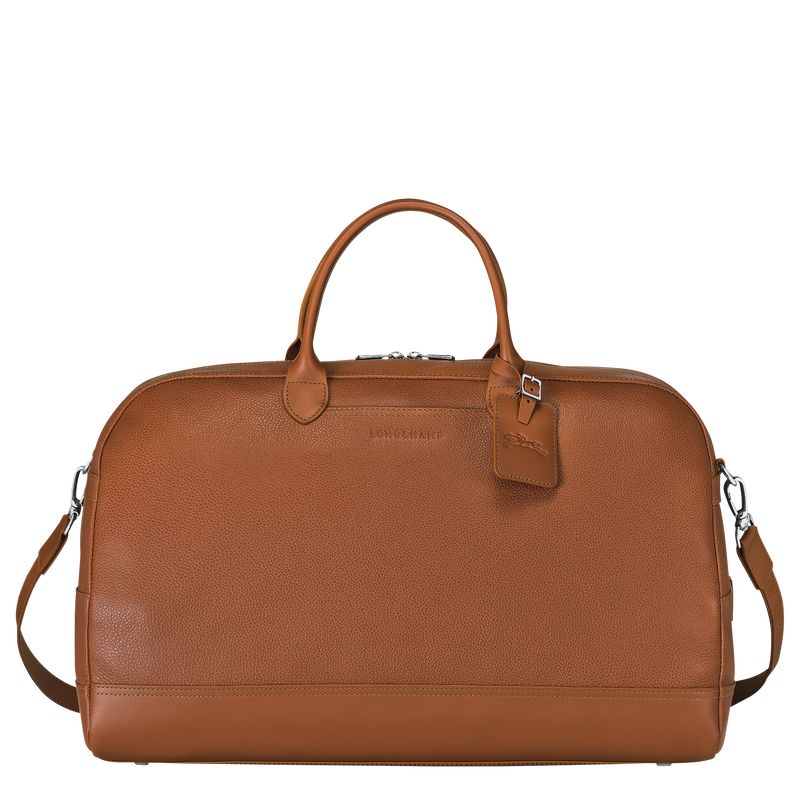 Torby Podróżne Męskie Longchamp Le FoulonnÉ M Leather Caramel | PL7229QM