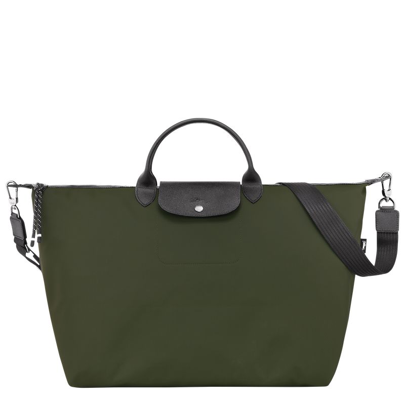 Torby Podróżne Męskie Longchamp Le Pliage Energy S Recycled canvas Khaki | PL7244HA