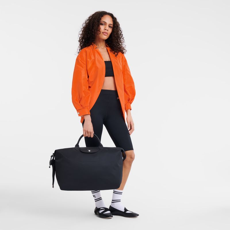 Torby Podróżne Męskie Longchamp Le Pliage Energy S Recycled canvas Czarne | PL7242FD