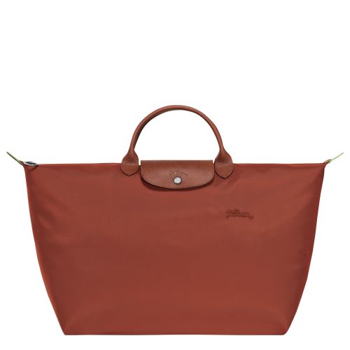 Torby Podróżne Męskie Longchamp Le Pliage Green S Recycled canvas Chestnut | PL7199VR