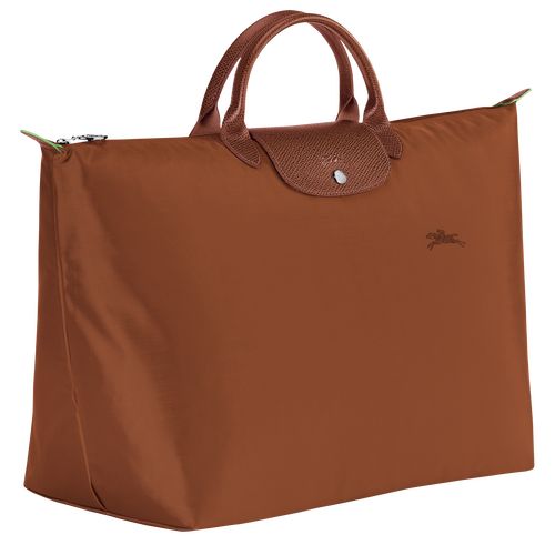 Torby Podróżne Męskie Longchamp Le Pliage Green S Recycled canvas Cognac | PL7197XY