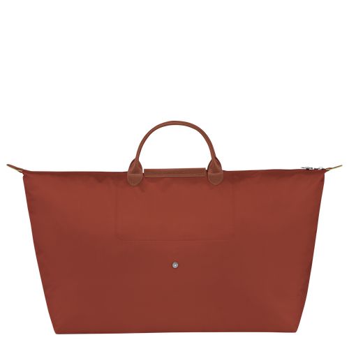 Torby Podróżne Męskie Longchamp Le Pliage Green M Recycled canvas Chestnut | PL7191GS