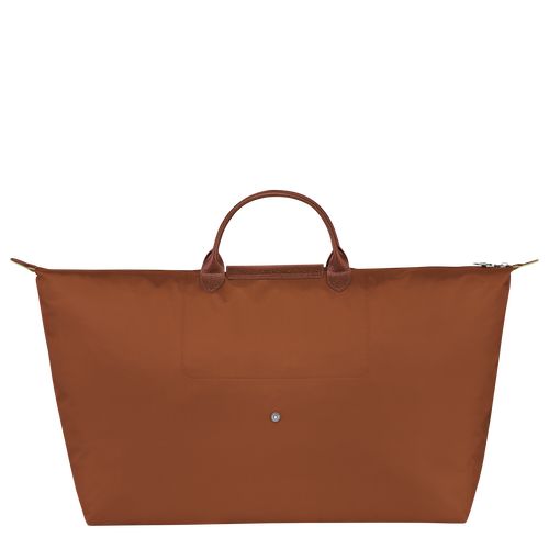 Torby Podróżne Męskie Longchamp Le Pliage Green M Recycled canvas Cognac | PL7189DF