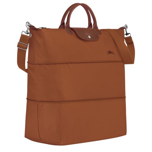 Torby Podróżne Męskie Longchamp Le Pliage Green expandable Recycled canvas Cognac | PL7181TC