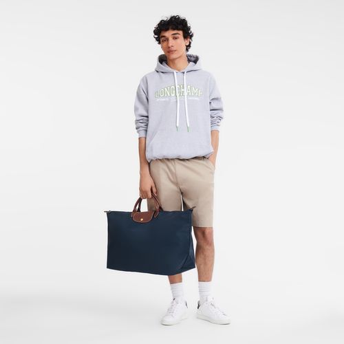 Torby Podróżne Męskie Longchamp Le Pliage Original M Recycled canvas Granatowe | PL7211KO