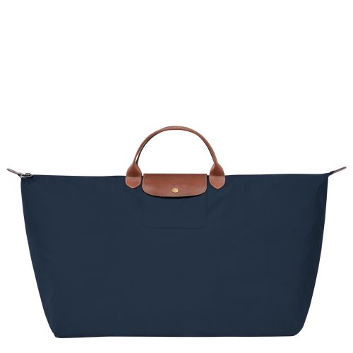 Torby Podróżne Męskie Longchamp Le Pliage Original M Recycled canvas Granatowe | PL7211KO