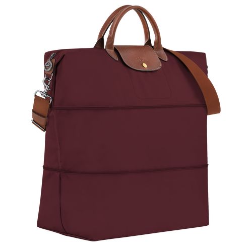 Torby Podróżne Męskie Longchamp Le Pliage Original expandable Recycled canvas Bordowe | PL7201NW