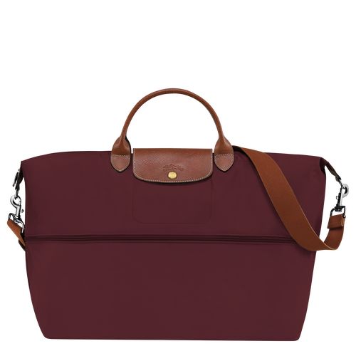 Torby Podróżne Męskie Longchamp Le Pliage Original expandable Recycled canvas Bordowe | PL7201NW