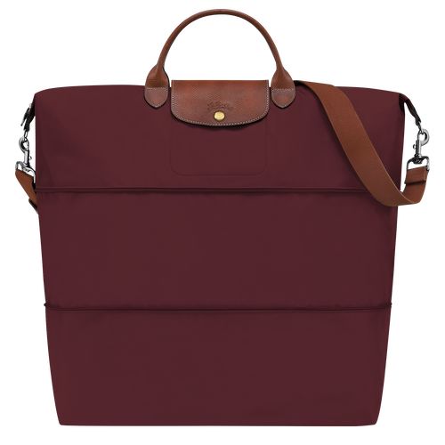 Torby Podróżne Męskie Longchamp Le Pliage Original expandable Recycled canvas Bordowe | PL7201NW