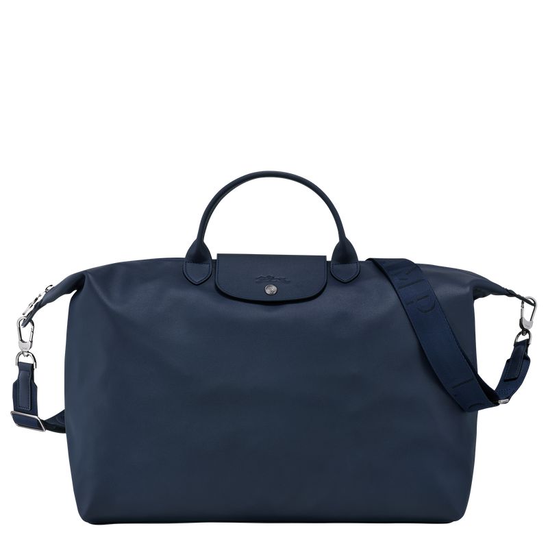 Torby Podróżne Męskie Longchamp Le Pliage Xtra S Leather Granatowe | PL7249XY