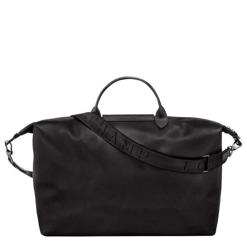 Torby Podróżne Męskie Longchamp Le Pliage Xtra S Leather Czarne | PL7222UZ