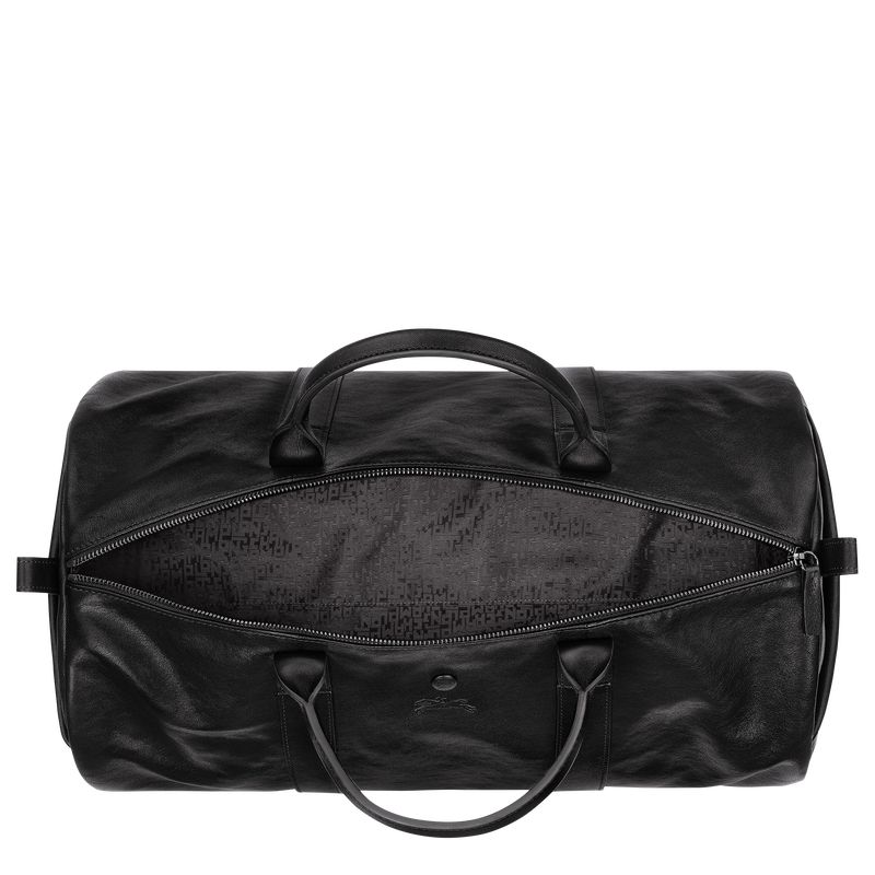 Torby Podróżne Męskie Longchamp Parisis S Duffle bag Leather Czarne | PL7245JP