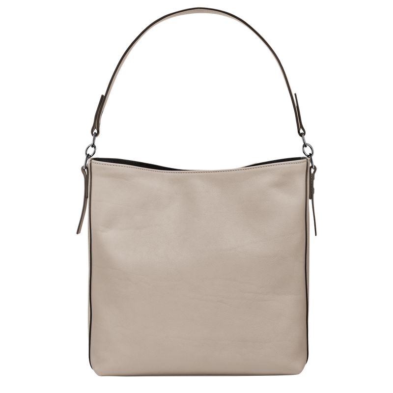 Torby Przez Ramię Damskie Longchamp 3D M Hobo Leather Clay | PL8857JP