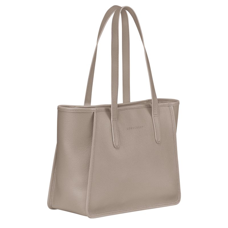 Torby Przez Ramię Damskie Longchamp Le FoulonnÉ L Tote Leather Turtledove | PL8866MQ