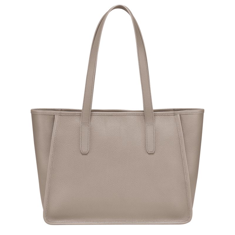 Torby Przez Ramię Damskie Longchamp Le FoulonnÉ L Tote Leather Turtledove | PL8866MQ