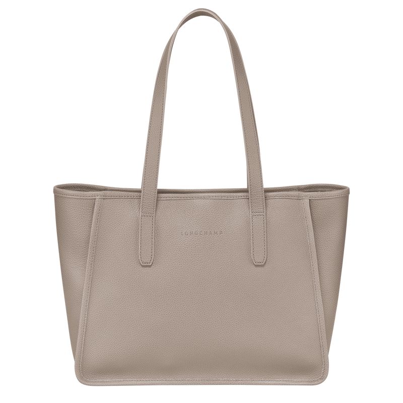 Torby Przez Ramię Damskie Longchamp Le FoulonnÉ L Tote Leather Turtledove | PL8866MQ