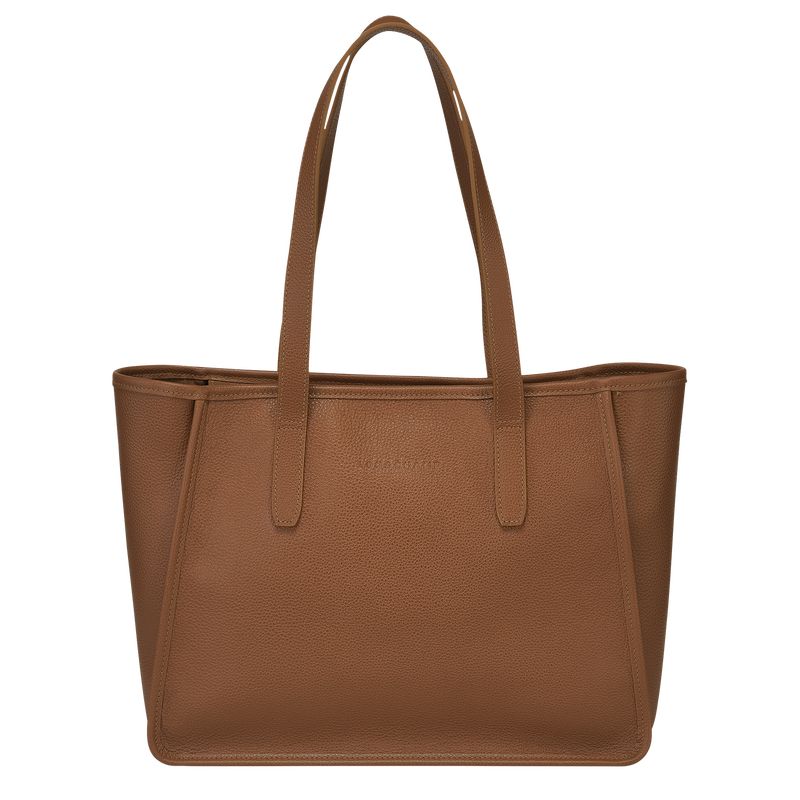 Torby Przez Ramię Damskie Longchamp Le FoulonnÉ L Tote Leather Caramel | PL8865NW