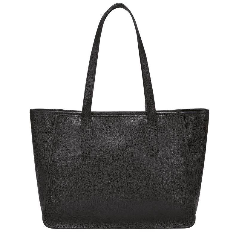 Torby Przez Ramię Damskie Longchamp Le FoulonnÉ L Tote Leather Czarne | PL8864BE