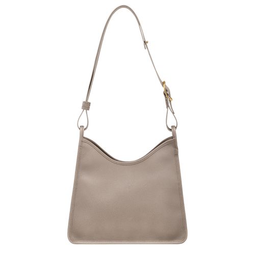 Torby Przez Ramię Damskie Longchamp Le FoulonnÉ M Hobo Leather Turtledove | PL8826GS