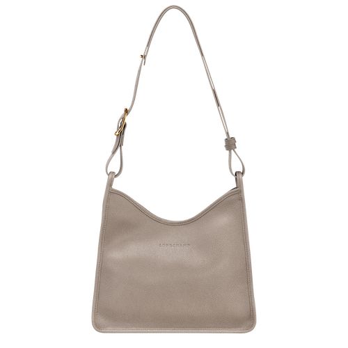 Torby Przez Ramię Damskie Longchamp Le FoulonnÉ M Hobo Leather Turtledove | PL8826GS