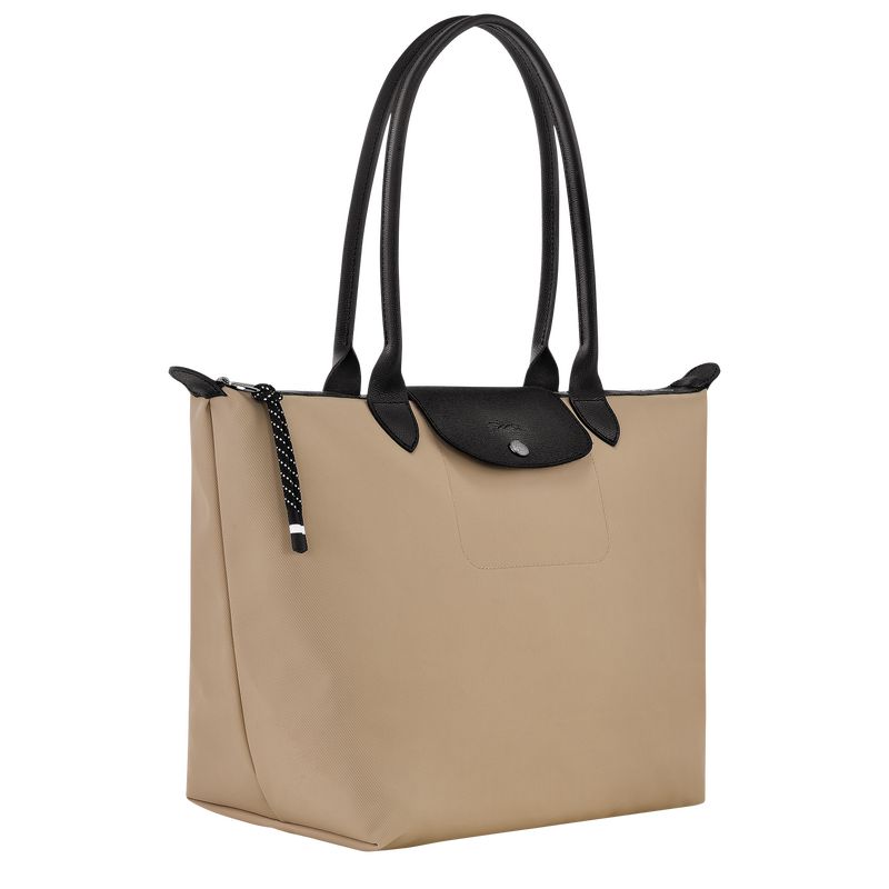 Torby Przez Ramię Damskie Longchamp Le Pliage Energy L Tote Recycled canvas Clay | PL8897TC