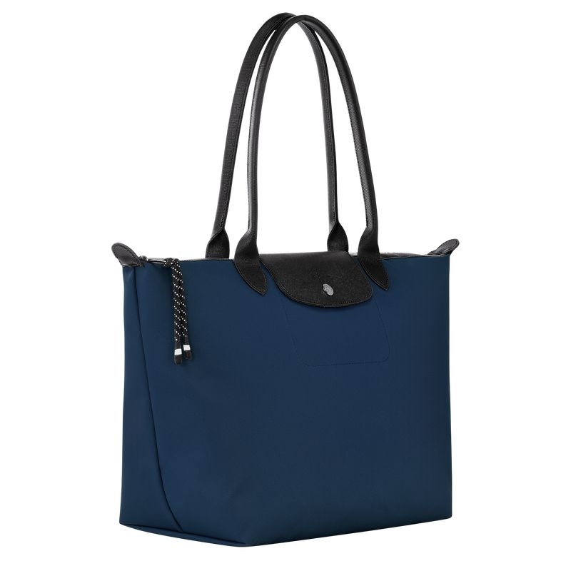 Torby Przez Ramię Damskie Longchamp Le Pliage Energy L Tote Recycled canvas Granatowe | PL8896RV