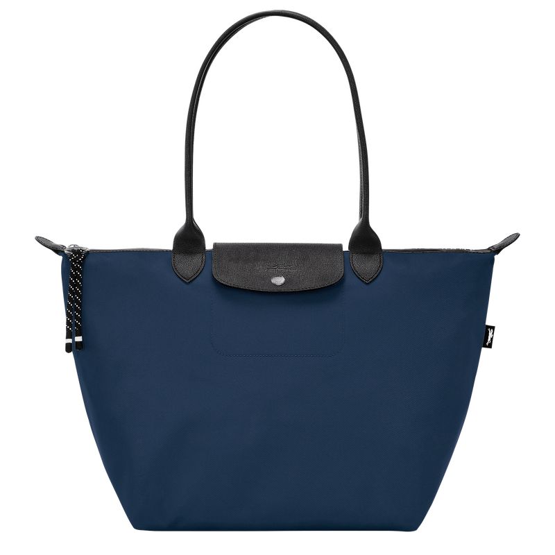 Torby Przez Ramię Damskie Longchamp Le Pliage Energy L Tote Recycled canvas Granatowe | PL8896RV