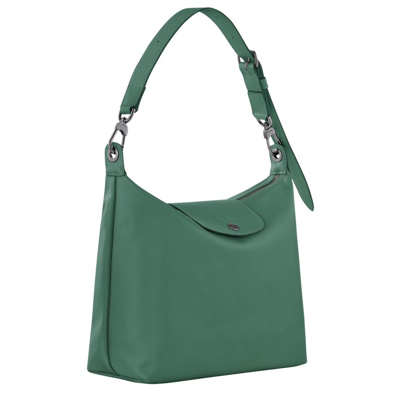 Torby Przez Ramię Damskie Longchamp Le Pliage Xtra M Hobo Leather Sage | PL8887YX